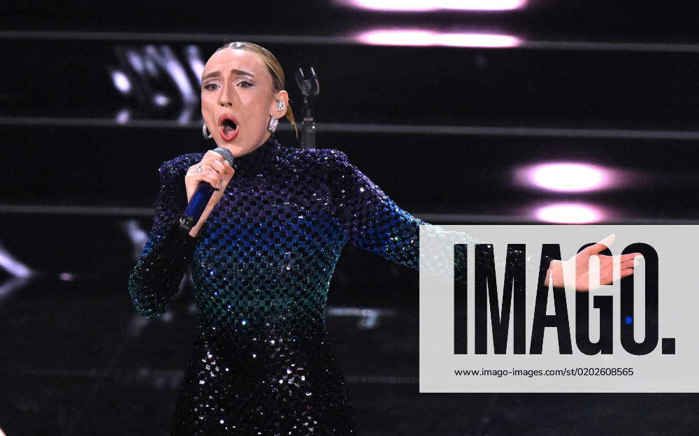 Mara Singer SANREMO, ITALIA: Italian singer Mara Sattei performs on stage at the ...