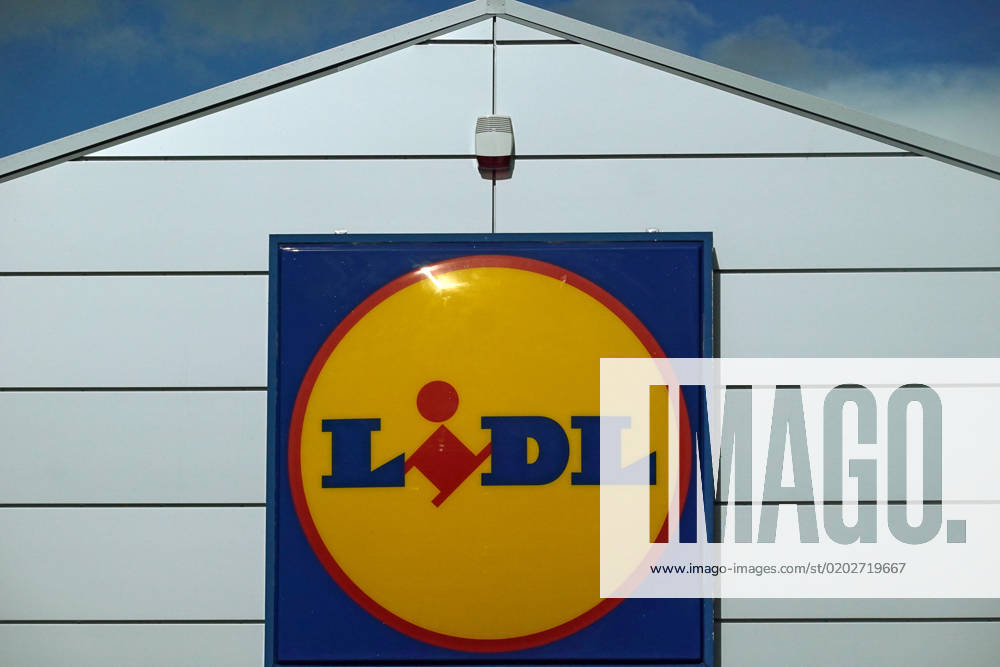 Bild Discounter Berlin, GER company sign of discounter Lidl outside, exterior, Berlin ...