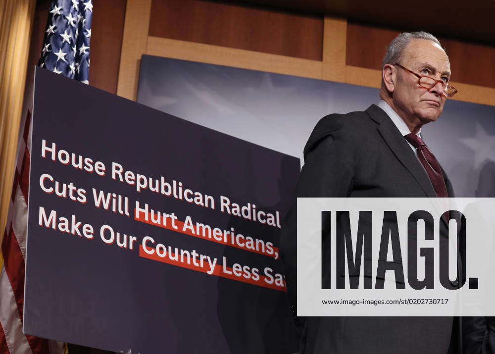 Senate Majority Leader Schumer Attends A Press Conference On The DPCC ...