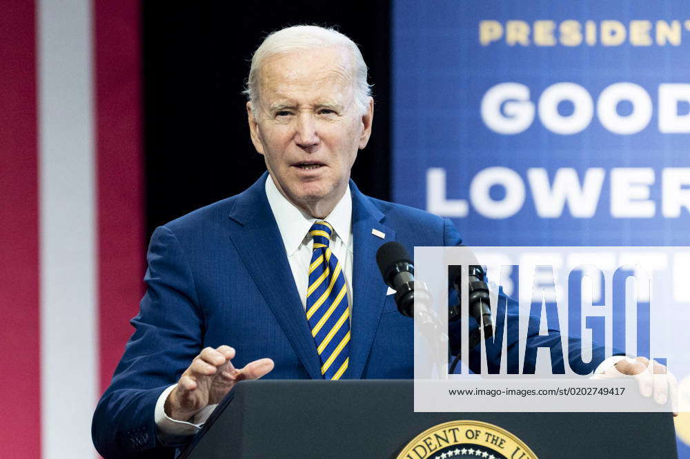 February 15, 2023, Lanham, Maryland, USA President JOE BIDEN speaking