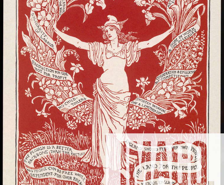 May Day Walter Crane Walter Crane Shows His Political Allegiance In This May Day Design The