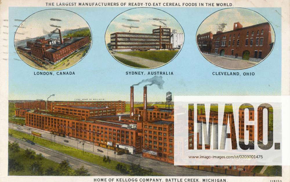 KELLOGG FACTORY The home of Kellogg Company, Battle Creek, Michigan ...