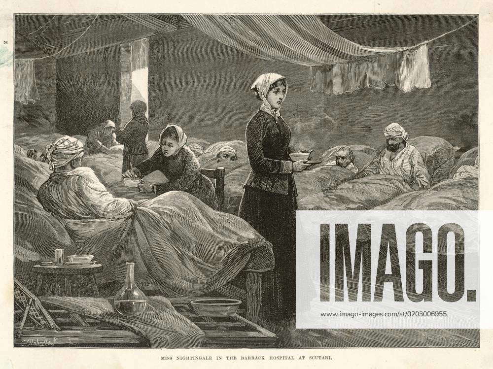 Florence Nightingale In Hospital At Scutari Florence Nightingale Walks ...