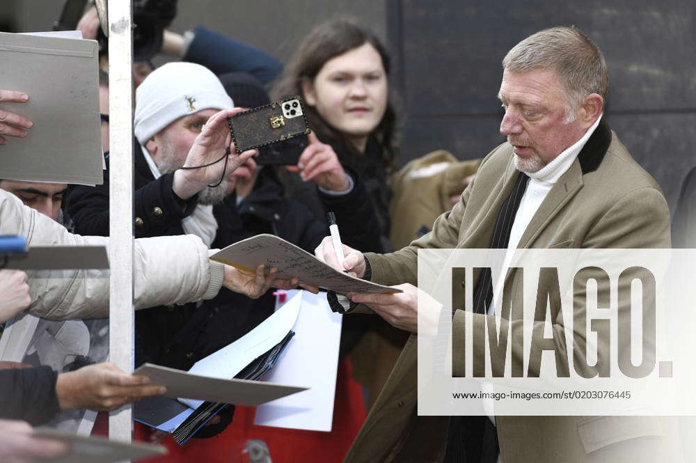 Boris Becker Arriving For The Press Conference For The Documentary Boom ...