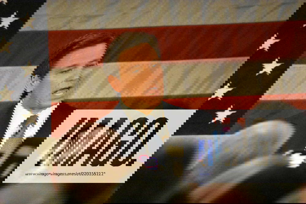 NY Governor Of Florida Ron DeSantis Delivers Remarks At Event In