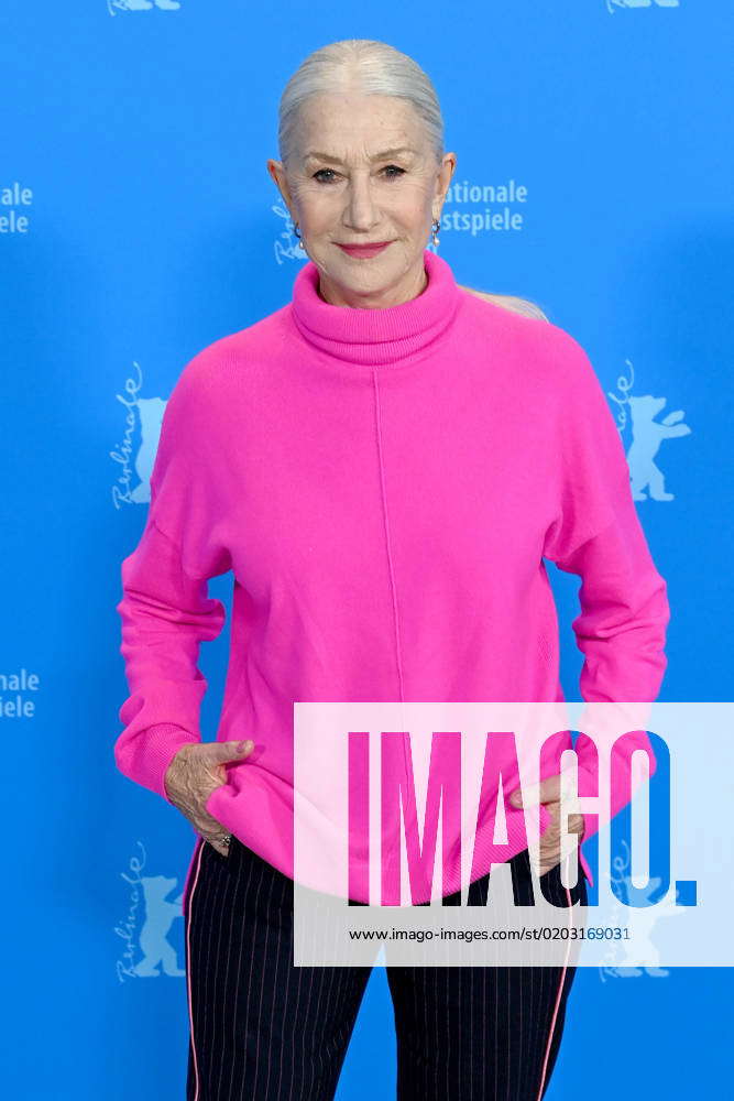 British actress Helen Mirren attends the photocall for Golda during the ...