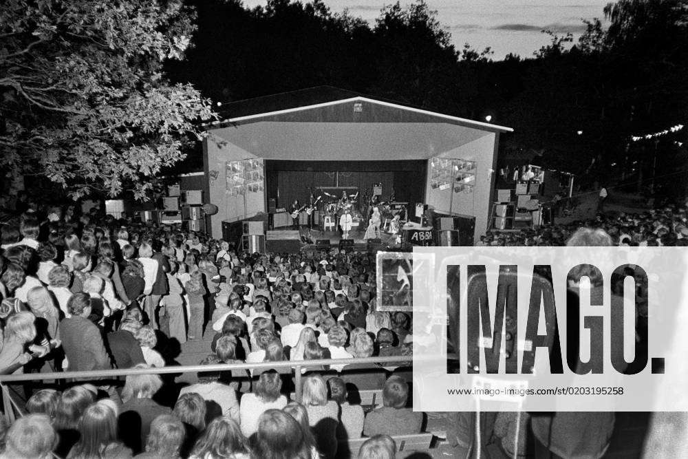 VÄSTERVIK 1975 07 09 View of Gamleby Folkpark in Västervik, during a ...