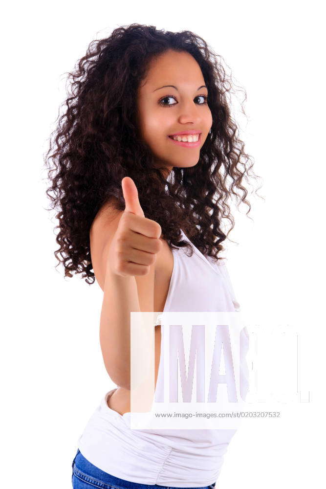 Portrait of Beautiful Woman african black metisse