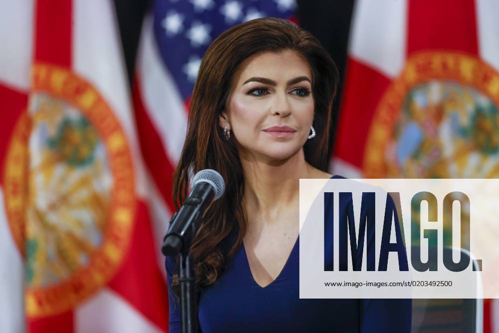 February 23 2023 Tampa Florida Usa First Lady Casey Desantis Looks On During A Roundtable 2362