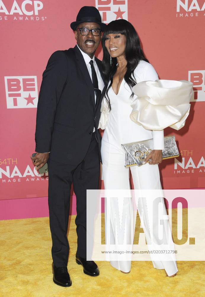 Courtney B Vance Angela Bassett At Arrivals For 54th Naacp Image Awards Pasadena Civic