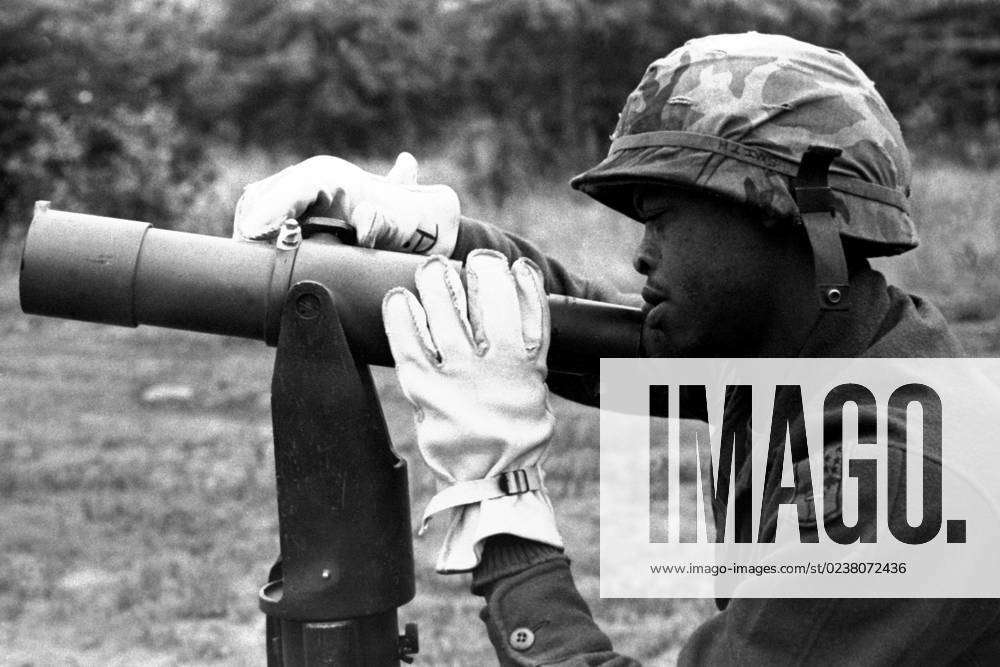 SGT. George Hargrove Of Btry. B, 1ST Bn., 37th Field Arty., Uses An M-1 ...