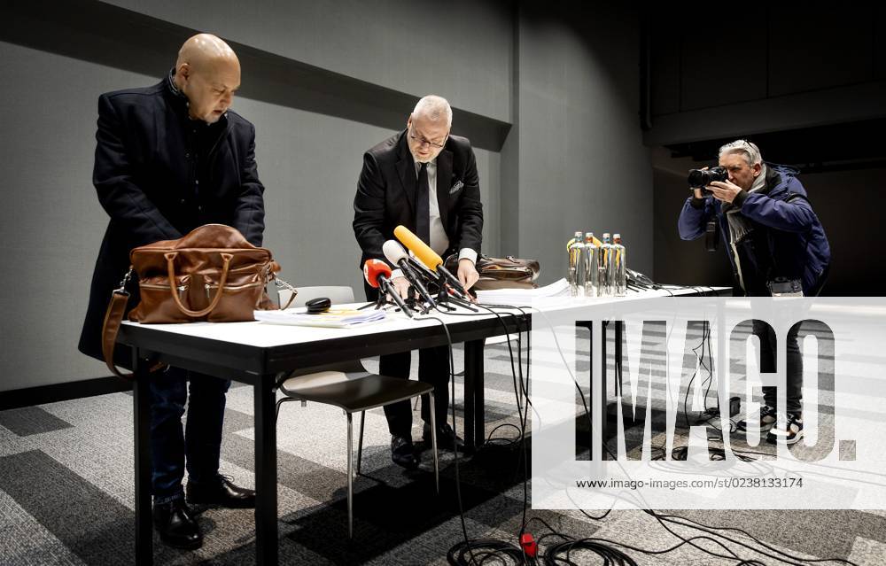 THE HAGUE - Lawyers Onno De Jong And Peter Schouten While Responding To ...