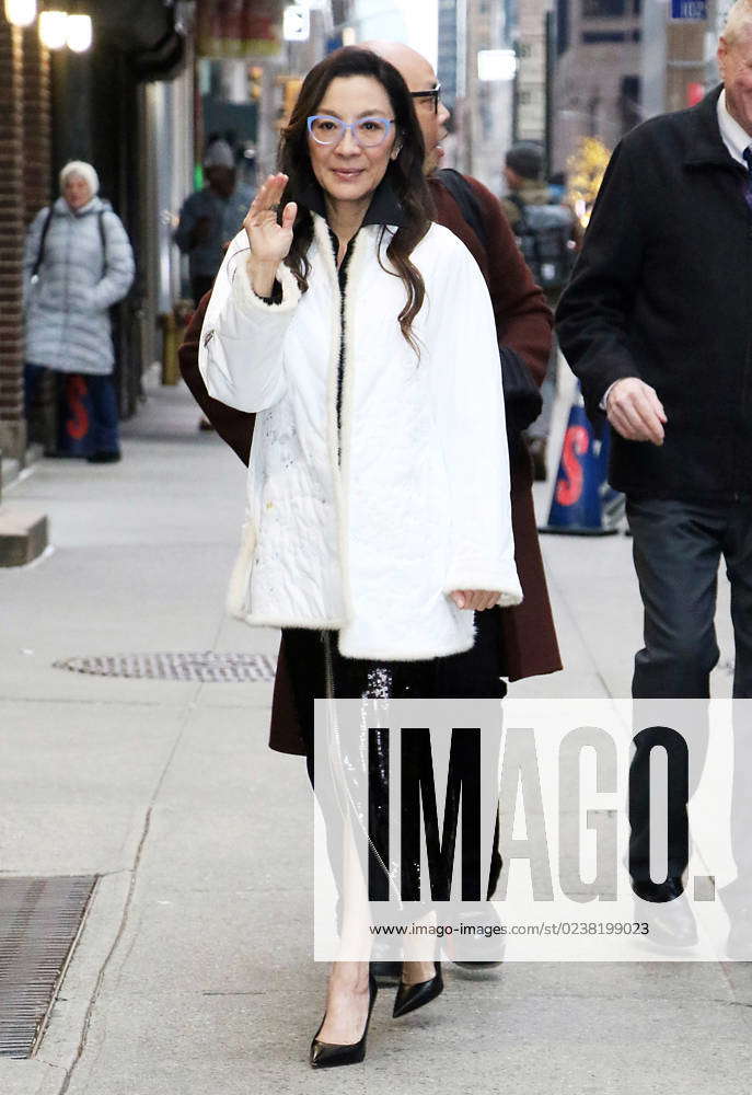 NEW YORK, NY - March 01: Michelle Yeoh seen at The Late Show with