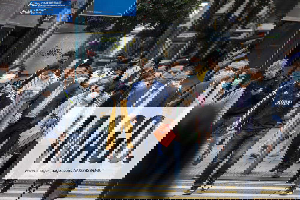 March 1, 2023, Hong Kong, Hong Kong Pedestrians wearing masks and