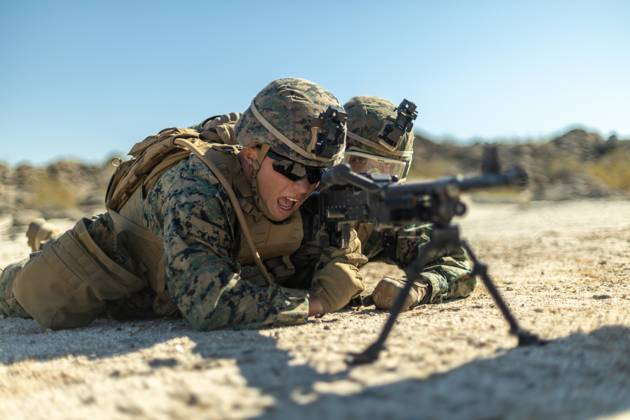 U.S. Marine Corps Sgt. Ryan Hill, a motor transport maintenance ...