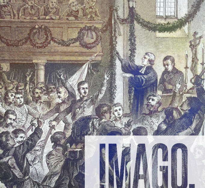 Die Segnung des Lützow Freicorps in der Kirche von Rogau in Schlesien