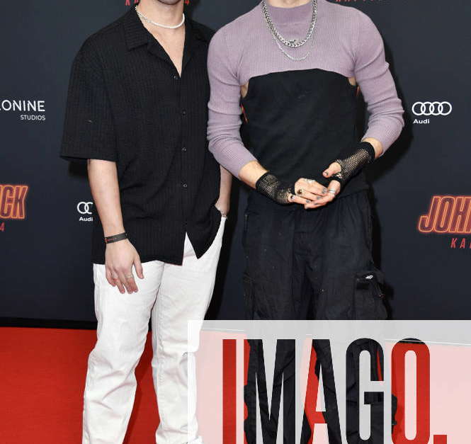 Alpay Santi and Theo Carow at the premiere of the motion picture John