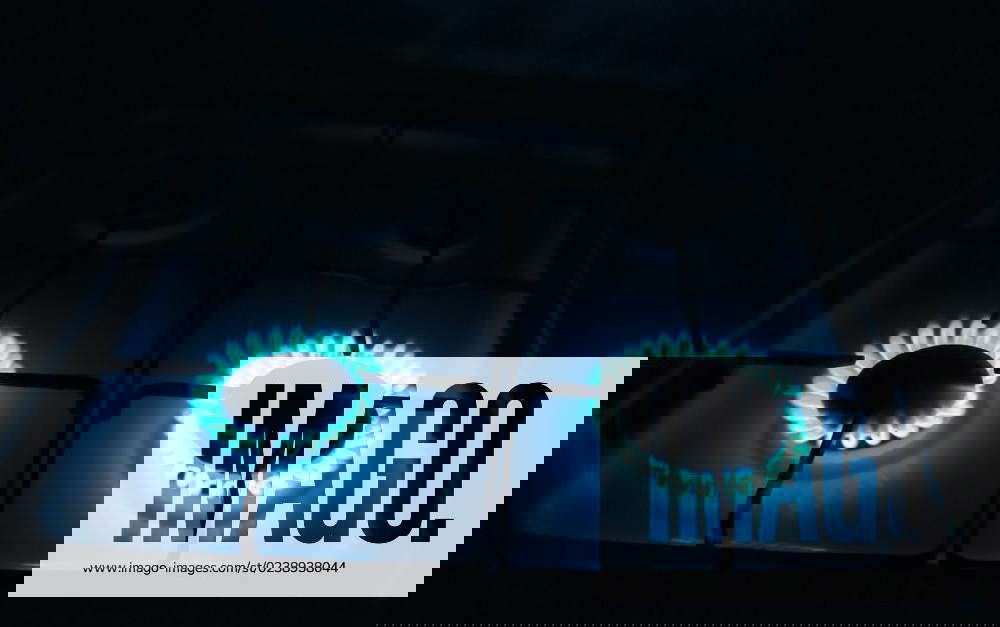 Burning gas burner on a home stove