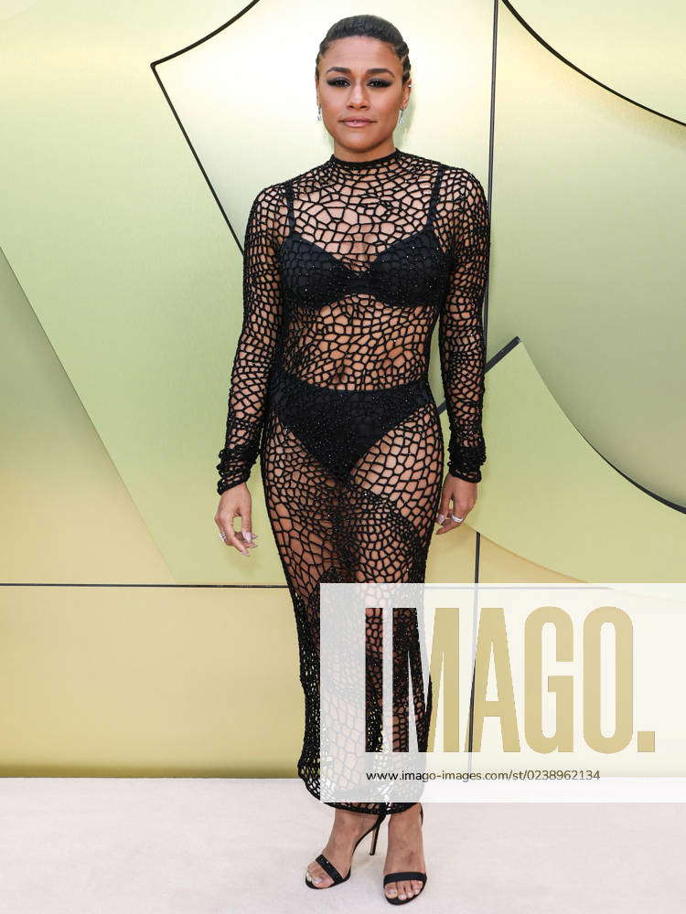 Versace Fall Winter 2023 Fashion Show American actress, dancer and