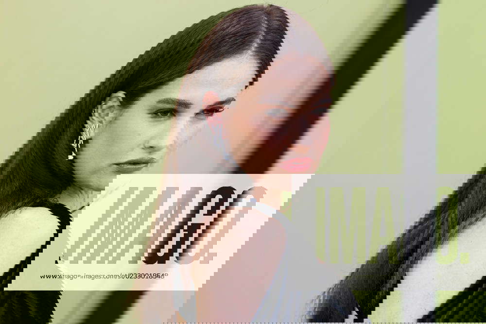 Versace Fall Winter 2023 Fashion Show English actress Lily James arrives at the Versace Fall Winter