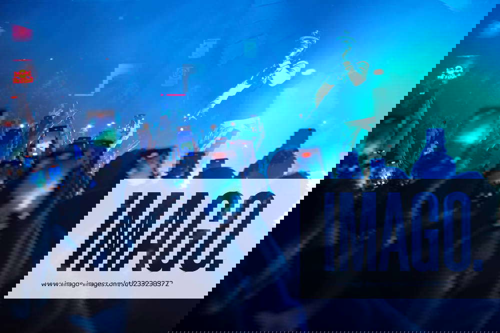 Italian rap hip hop singer Shiva during the Milano Demons Live Tour