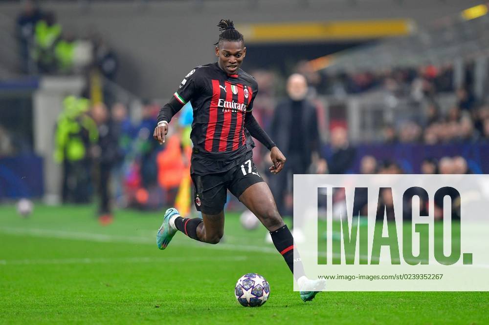 Milano, Italy. 14th Feb, 2023. Rafael Leao (17) of AC Milan seen