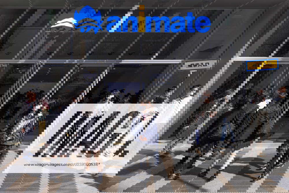 March 16, 2023, Tokyo, Japan Main entrance of Animate Ikebukuro, the