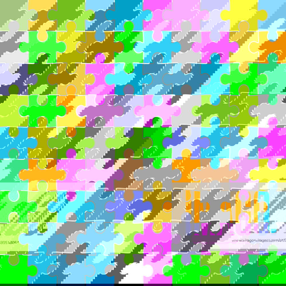 Jigsaw puzzle pattern