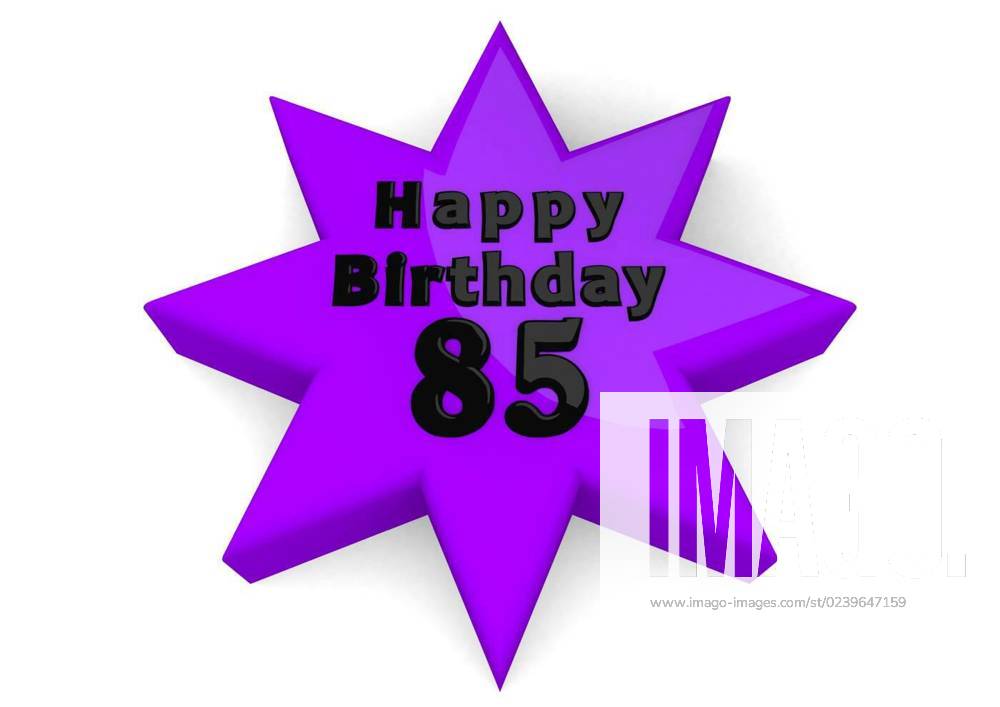 Happy Birthday on a pink star, Te lettering Happy Birthday on a pink