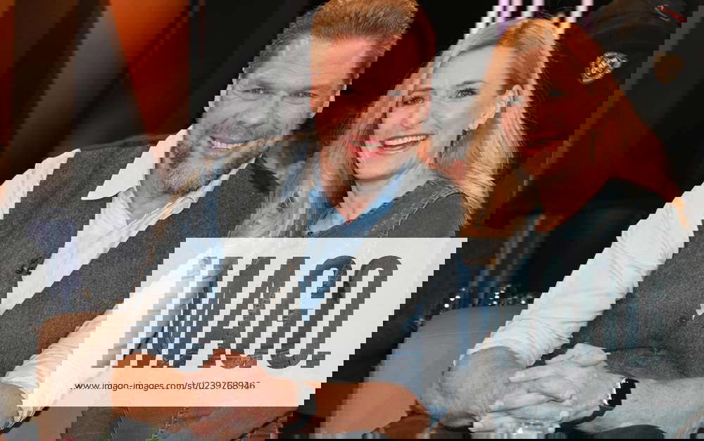 Tetje Mierendorf and Stefanie Hertel at the recording of the NDR Talk Show in the NDR television Tetje Mierendorf and Stefanie Hertel at the recording of the NDR Talk Show in the NDR television