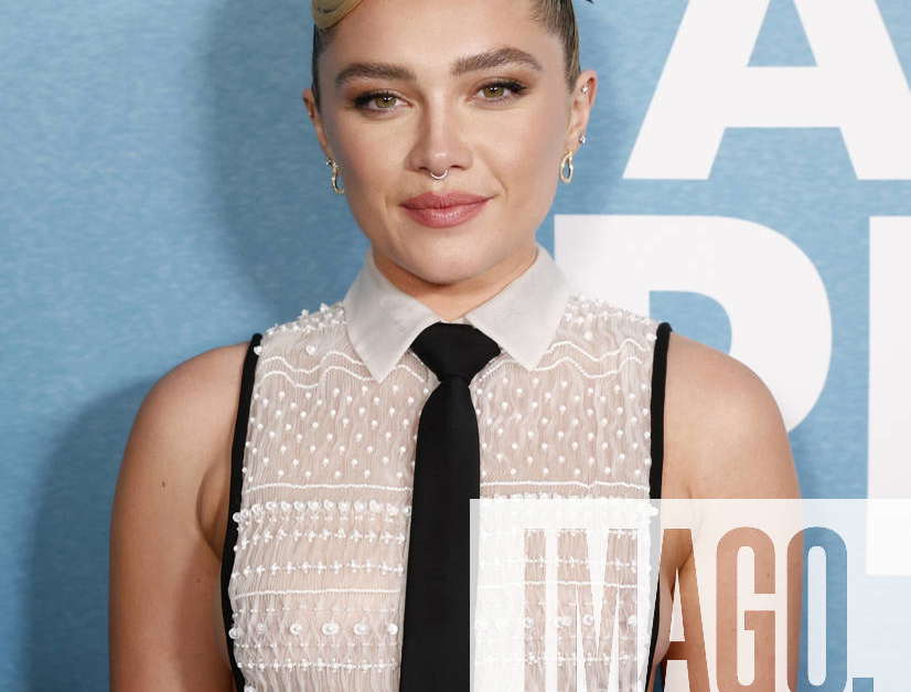 Florence Pugh arrives on the red carpet at MGM s A Good Person New York