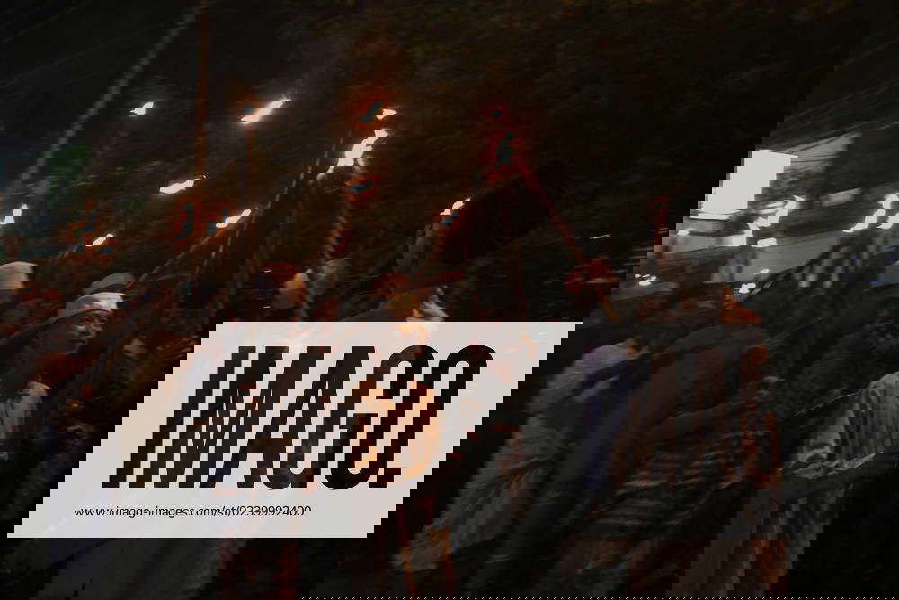 Torch Parade In Palembang Muslims are holding a torch relay to mark the