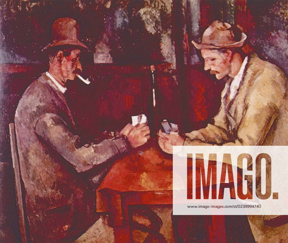 The Card Players, painting by French artist Paul Cezanne, 1890s The ...