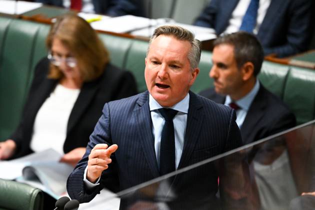 QUESTION TIME, Australian Energy Minister Chris Bowen speaks during ...