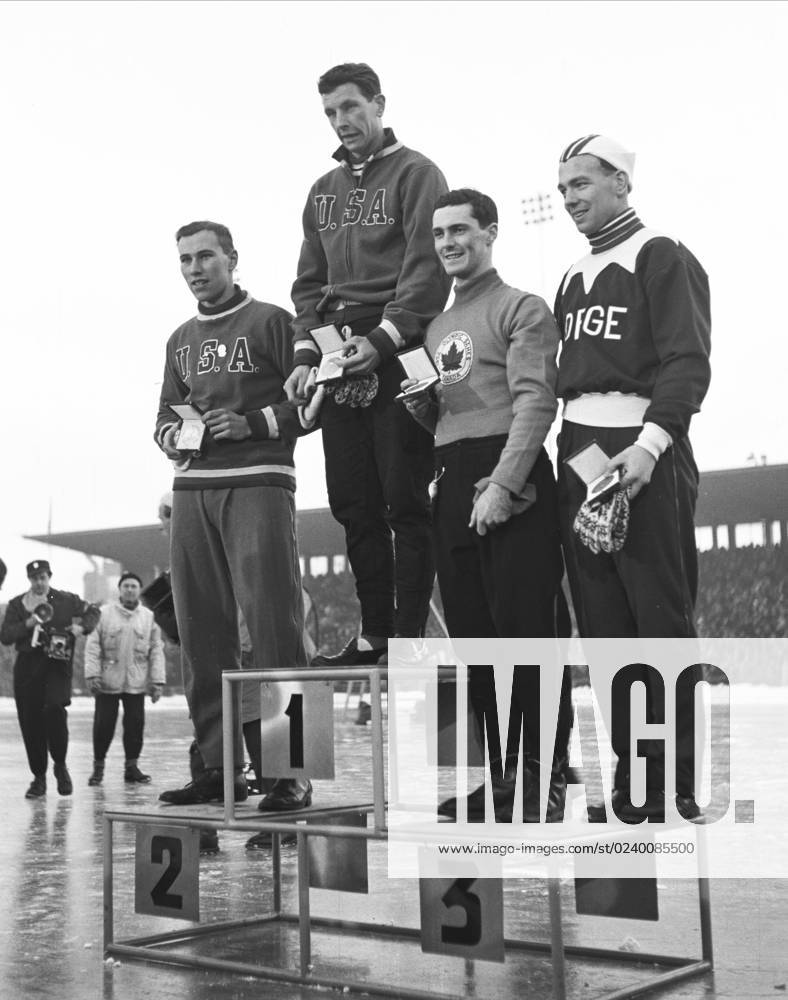 Historical photos OSLO 19520216 Olympic Winter Games, speed skating ...