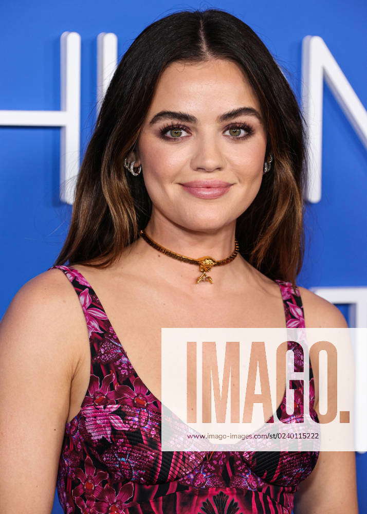 Fashion Trust U.S. Awards 2023 Lucy Hale wearing Versace arrives at the