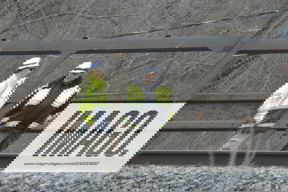 March 24, 2023, Ayer, Massachusetts, U.S Derailed train cars litter