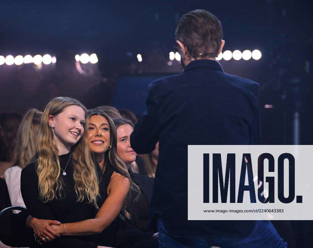 Bianca Ingrosso, Björn Ulvaeus and his grandchildren Recording of Bianca  Ingrossos talk show