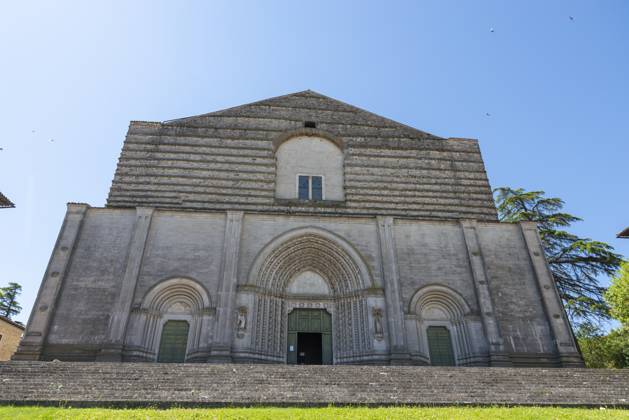 Todi,italy june 20 2020 : temple of san fortunate in todi large bell ...