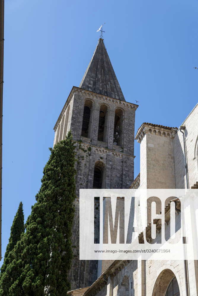 Todi,italy june 20 2020 : temple of san fortunate in todi large bell ...