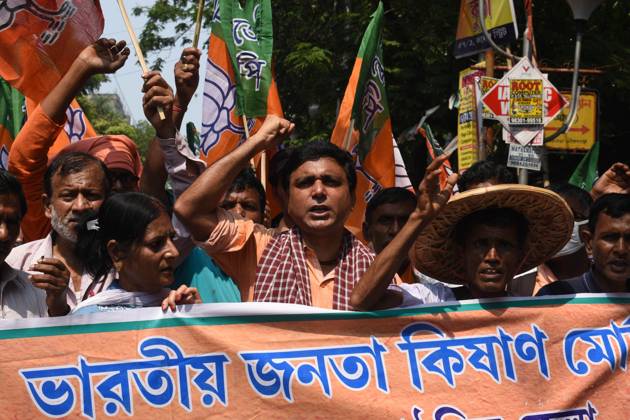 India: Anti-Governmental Protest of BJP Workers of BJP s North Kolkata ...