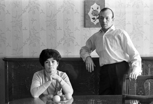 March, 1963. Moscow, USSR. Two-times Hero of the Soviet Union, Marshal ...