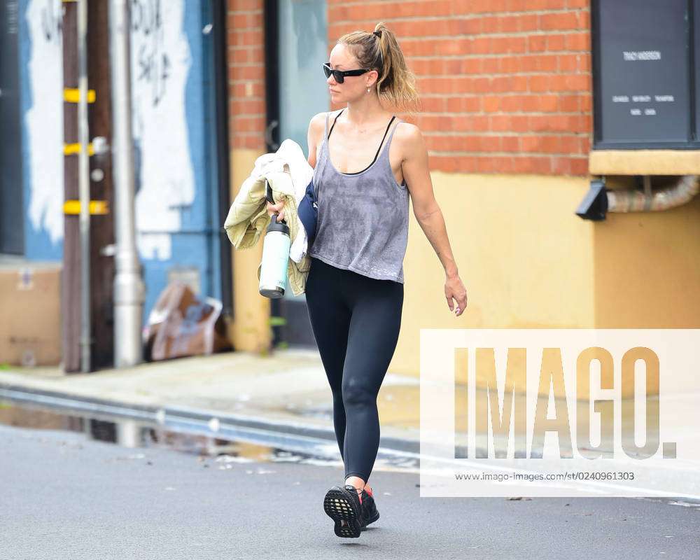 Olivia Wilde is seen arriving to the gym in LA for her daily workout.  Featuring: Olivia