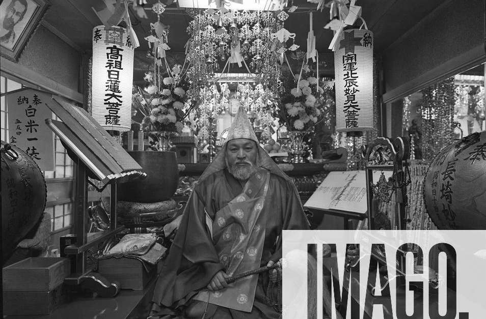 The high priest Kamshin Izumi of the Nichiren sect, the religious lives ...