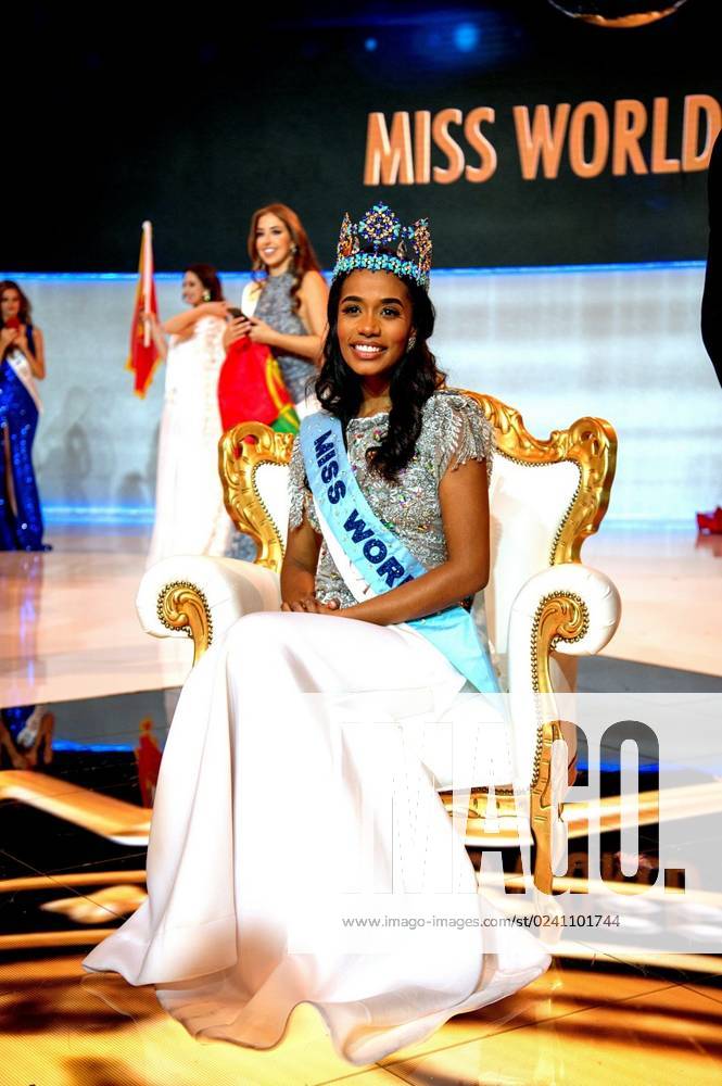 Miss Jamaica Toni-Ann Singh wins Miss World at Excel London. 14.12.19 ...