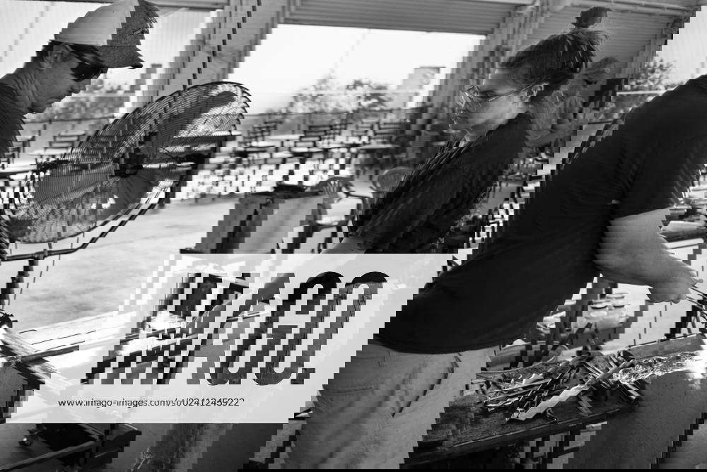 Glass Blowing LAKE WORTH, FL USA David Peterson and Keelin O Leary