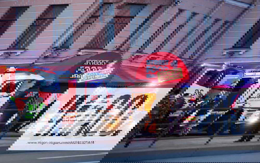 RUSSIA, ST PETERSBURG APRIL 2, 2023 Emergency service vehicles