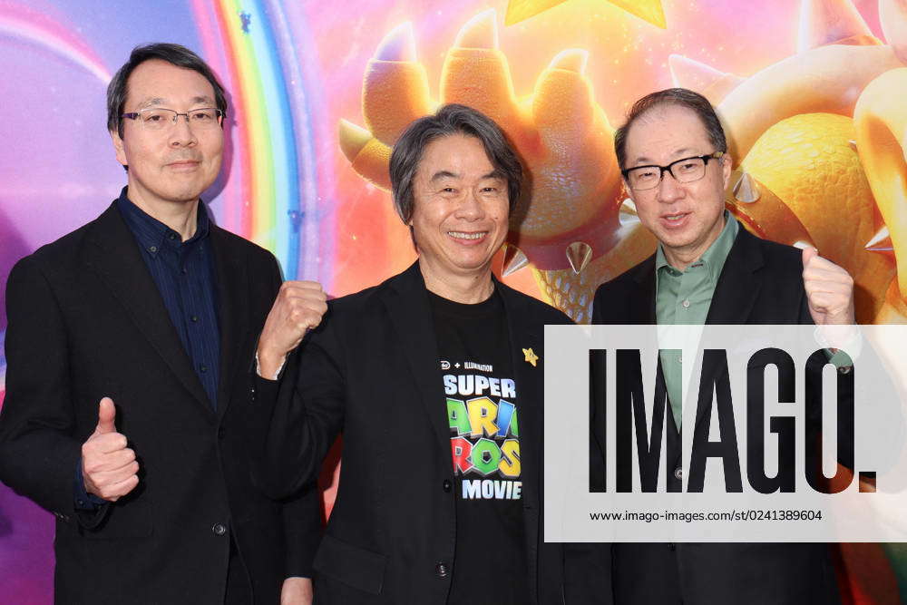 Shigeru Miyamoto 04 01 2023 The Special Screening of The Super Mario Bros.  Movie held at