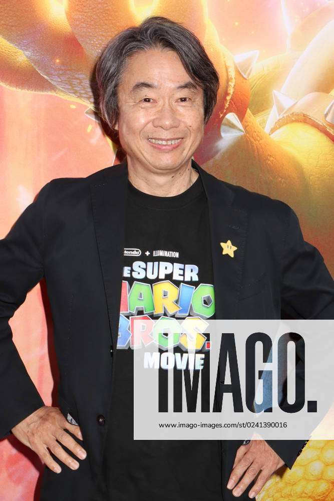 Shigeru Miyamoto 04/01/2023 The Special Screening of The Super Mario Bros,  Stock Photo, Picture And Rights Managed Image. Pic. PLX-34511-150HNW