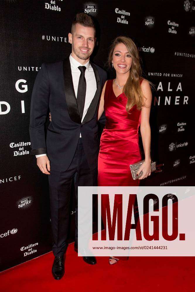 Morgan Schneiderlin and Camille Sold arriving at the 16th annual